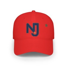 NJ Monogram Cap | Baseball Hat with Star Acce...