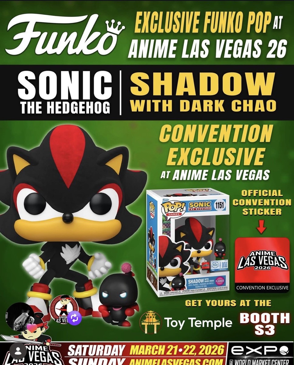 Anime Las Vegas Exclusive Sonic the Hedgehog - Shadow with Dark