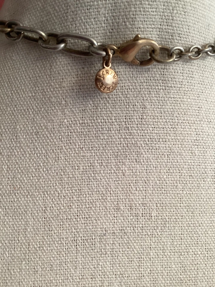 J. Collar Crew Multicolor Borgoña Azul Rosa Amarillo Naranja Cristal Distintivo Foto 4 de 4