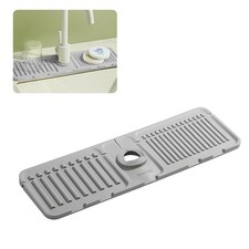 Faucet Mat for Kitchen Sink   Adjustable Silicone Stone Sink Splash Guard