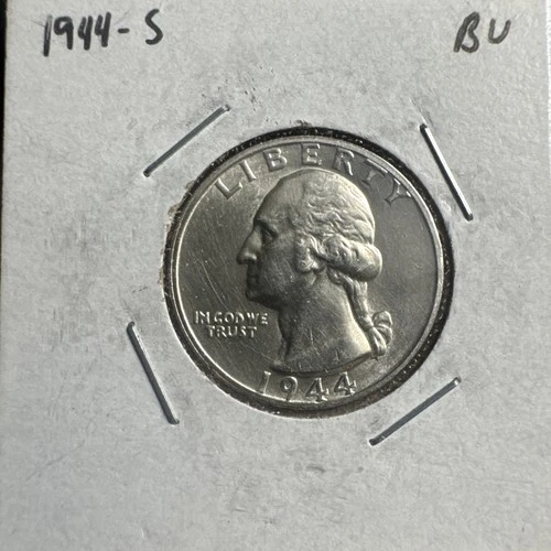 1944-S Washington Quarter - Gem BU - #0910D