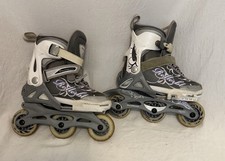 Spitfire Roller Blades Sg5 Silver Grey Purple Youth Adjustable Sizes 11 To 1