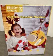 Mini Portable Karaoke Machine with wireless microphone-New in Box