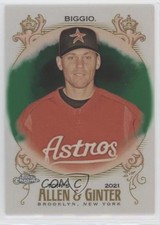 2021 Topps Allen & Ginter Chrome Green Refractor 3/99 Craig Biggio #97 HOF 00em