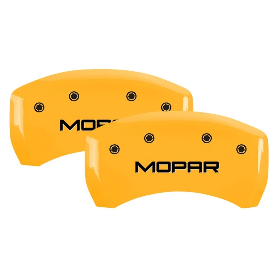 For Ram 3500 21-23 Gloss Yellow Caliper Covers w Mopar Engraving Full Kit, 4 pcs - Изображение 2 из 2