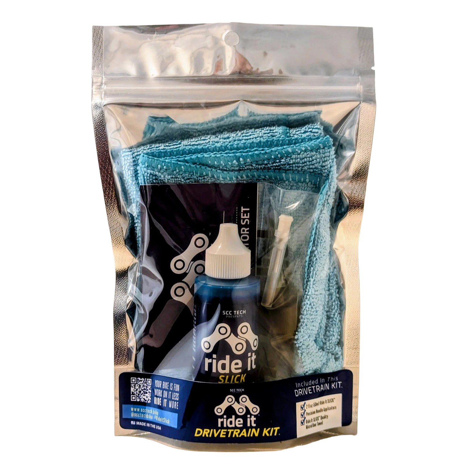 Ride It SCC Tech Slick Drivetrain Treatment Kit - Long-Lasting Chain Lube - 6290₽