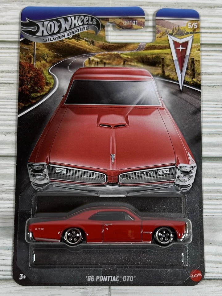 Pontiac GTO 5/5 Chase Metal Base Hot Wheels Silver Series 2025 Foto 2 de 4