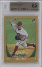 2011 Bowman Draft Chrome Gold Refractor 45/50 Bryan Shaw BGS 9.5 GEM MINT 0b5