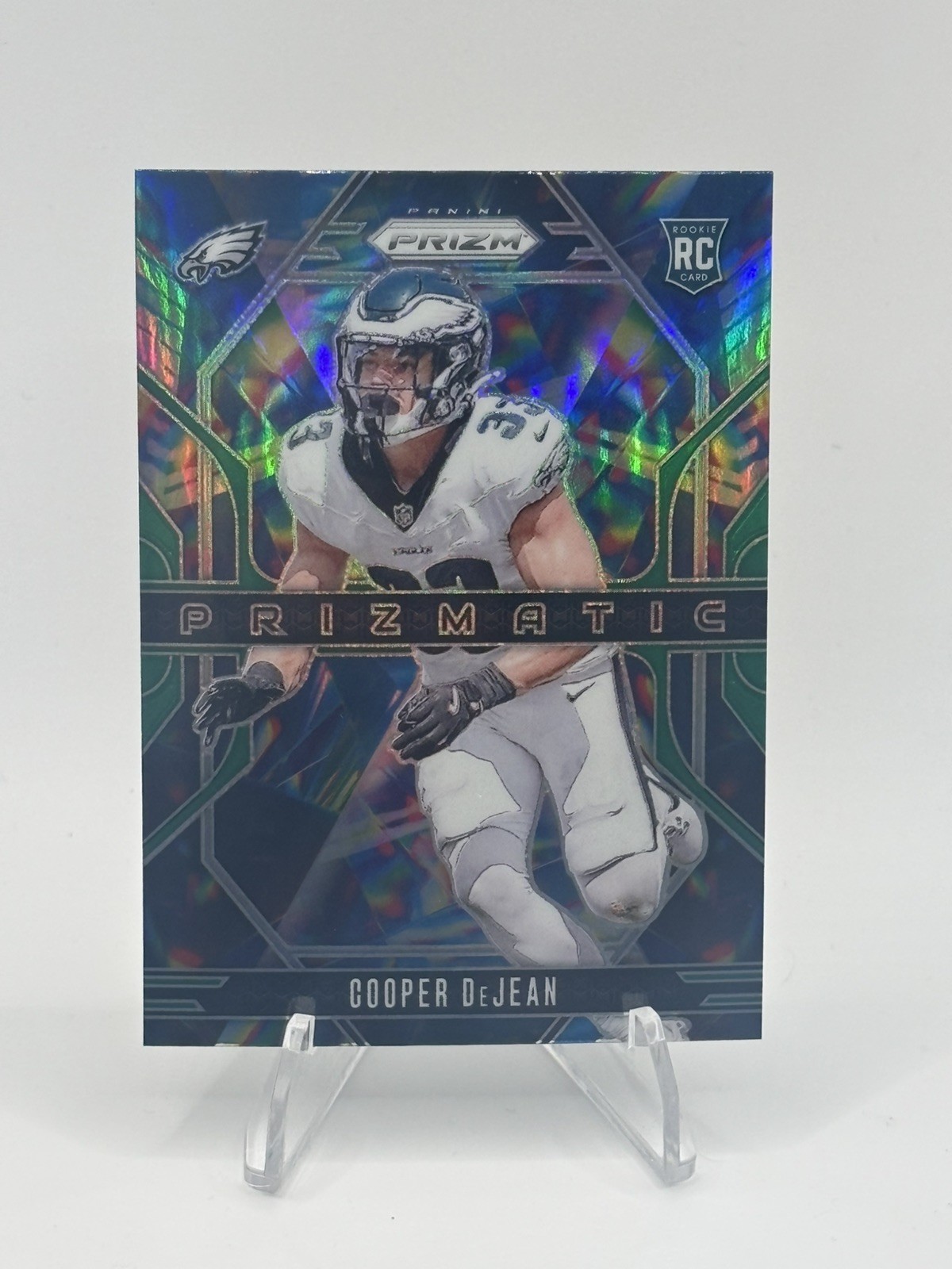 2024 Prizm Cooper DeJean Prizmatic RC Silver Rookie #6 Eagles
