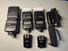 Godox TT350 Flash Kit x2 Wireless Trigers Neewer Flash Camera Mic