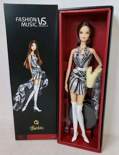 RARE 70'S FASHION MUSIC VIDAL SASSOON X BARBIE DOLL 2008 MATTEL N3579 NRFB LE300