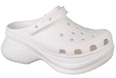 Badelatschen Damen, Crocs W Classic Bae Clog, Weiß