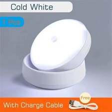 LED Night Light USB Charging, Motion Sensor Lamp for Bedside & Wardrobe Lighting