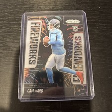 Cam Ward RC Fireworks Panini Prizm FOTL Titans Rookie Football Trading Card