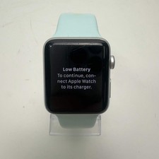 GPS Only Apple Watch Series 3 42MM Silver Aluminum Blue Ocean Band