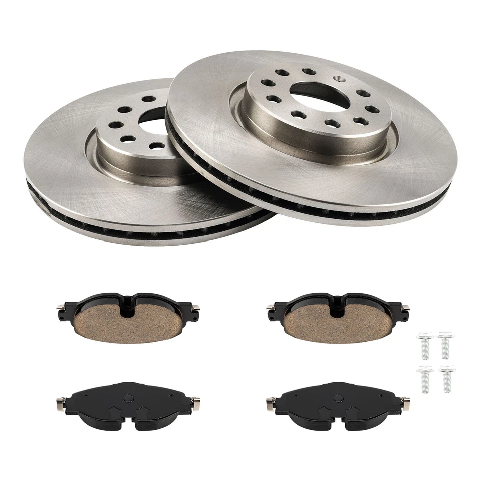 Front 312mm Brake Discs & Pads Kit For 2015 and 2016 Volkswagen GTI DA1018BC - Image 2 of 4