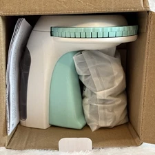 Embossing Label Maker- Model Omega S- Paper Size 9mm- White & Green- 5 Ribbons