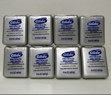 Lot of 8 Glide Pro Health Clinical Fresh Mint Floss 4.3Yd Travel Sz OLD VERSION