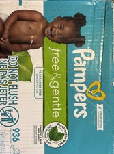 Pampers Baby Wipes Free  Gentle Hypoallergenic 100 Plant Based 936 Total