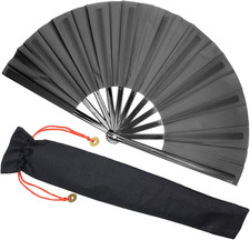 Large Rave Clack Fan for Line Dancing - Boots on the Ground Folding Hand Fan - F