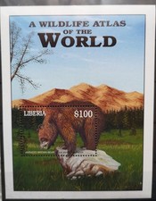 Liberia 2001 Braunbär Mi B450** (1063)