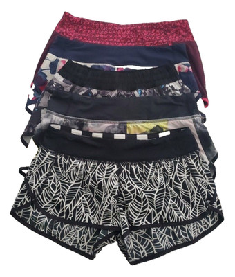 LULULEMON Speed Running Shorts multicolor Prints All Size 8 with lining