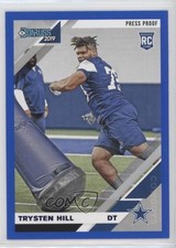 2019 Panini Donruss Rookies Press Proof Blue Trysten Hill #277 gp1