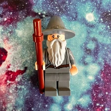 LEGO, Hobbit: Gandalf the Grey, STAFF lor001, 79010 Rare Lot B No Cracks