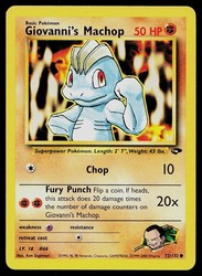 Giovanni's Machop 72/132 Gym Challenge Common