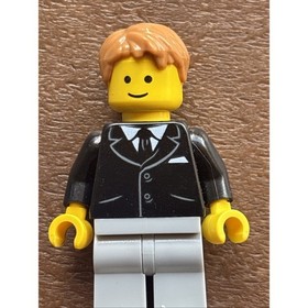 Lego Bank Secretary Minifigure #twn252a Suit w/Pockets Set #10251 Brick Bank