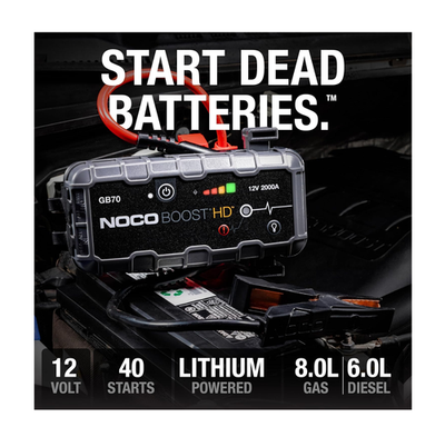 NOCO Boost HD GB70 2000A 12V UltraSafe Portable Lithium Battery