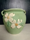Vintage Weller Art Pottery Dogwood Vase 1930s 40s