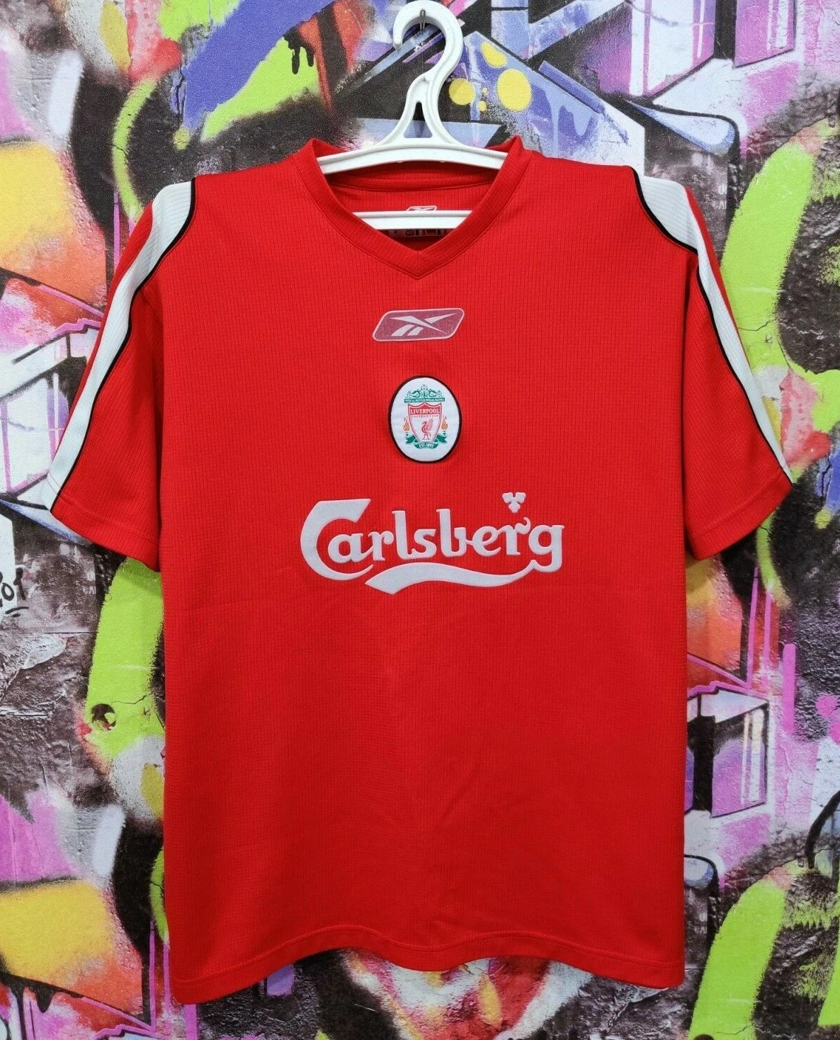 Liverpool Shirt 2003 2004 Football Soccer Jersey Vintage Reebok Top Men's size L