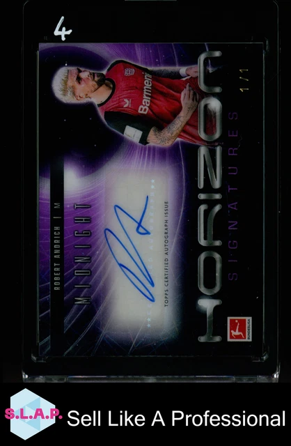 ROBERT ANDRICH TOPPS 1/1 HS-RA 2025 2024-25 MIDNIGHT BUNDESLIGA ENGLISH