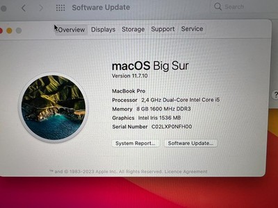 Apple MacBook Pro A1502 Retina,8G Ram,256G SSD