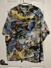 Vintage Reyn Spooner Hawaiian Traditionals Camp Shirt Mens Size XL TPA Rayon