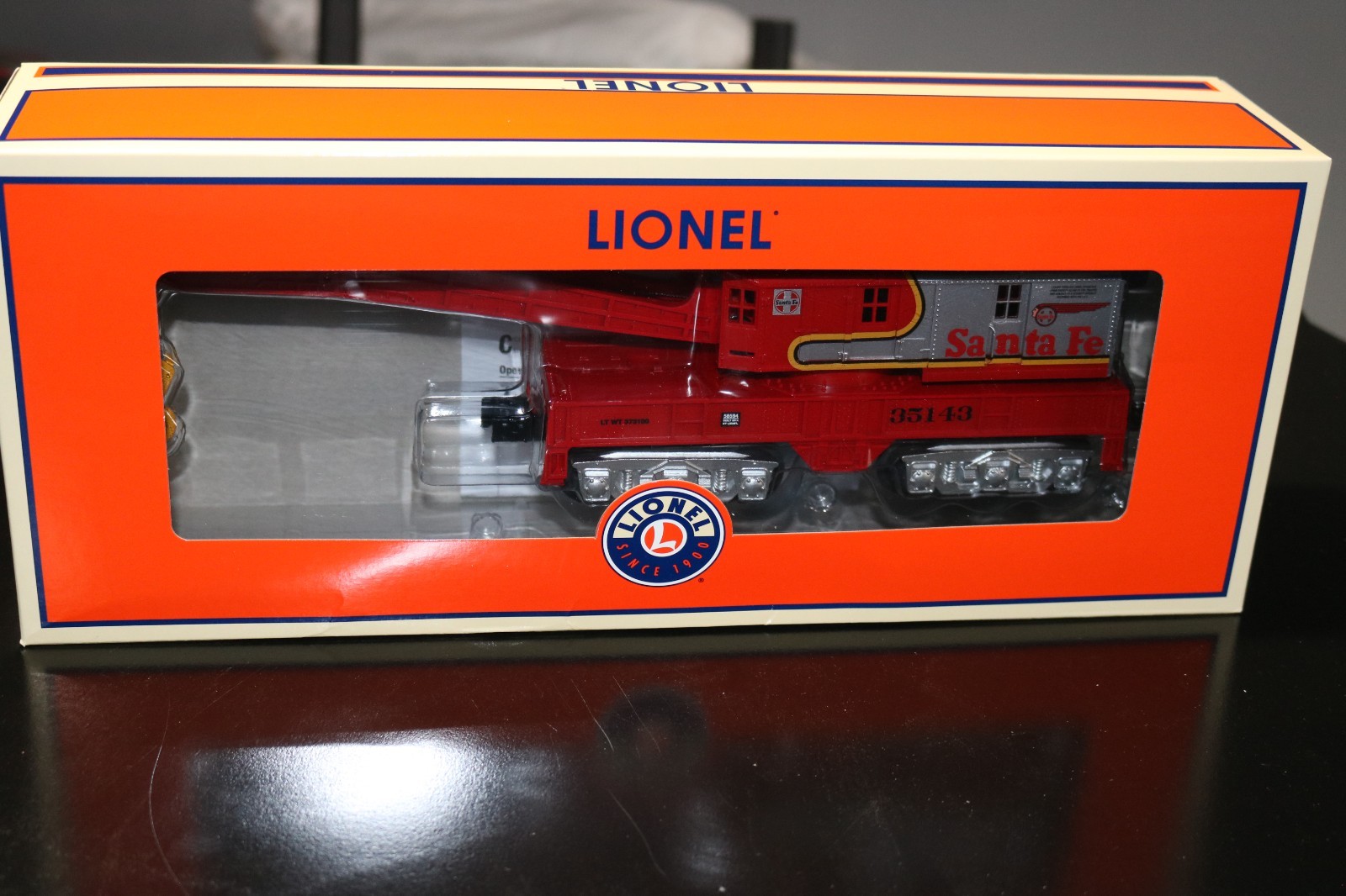 Lionel 6-58594 O Gauge LOTS 2014 Santa Fe Warbonnet Crane Car #35143 NIB