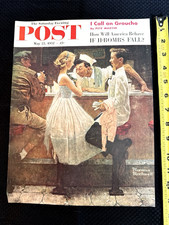 Saturday Evening Post May 25 1957 Norman Rockwell Front Cover Only