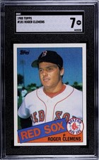 1985 Topps Roger Clemens RC #181 SGC 7 #4415152 I combine ship $5 flat unlimited