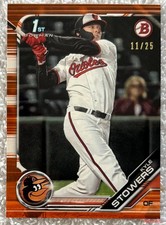 2019 Bowman Draft KYLE STOWERS #BD-76 1st Orange 11/25 Miami Marlins