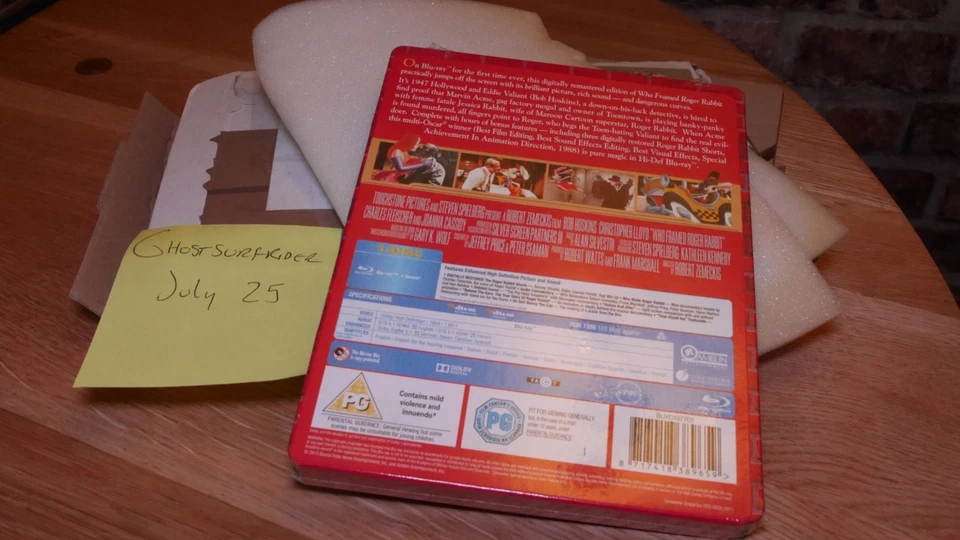 Who Framed Roger Rabbit Zavvi Exclusive UK Blu-ray Steelbook -New sealed - Image 2 of 4