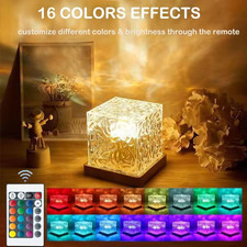 USB Rechargeable Night Light with Remote – 16 Colour Touch Control LED Lamp