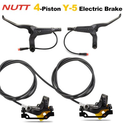 NUTT Y-5 4-Piston Hydraulic Disc Brake for Electric Scooter 140/160/180mm Rotor