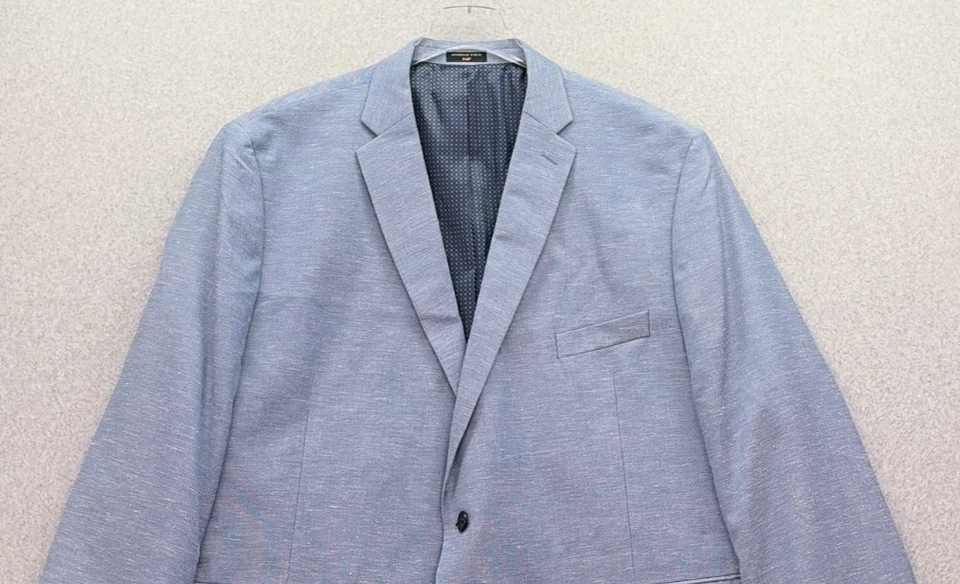 Blazer Shaquille O'Neal Para Hombres Azul Blanco 56S 2 Botones Abrigo Deportivo Chaqueta XLG Foto 2 de 4