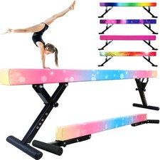 Adjustable Balance Beam,8FT gymnasitcs Beam, Balance Beam for Ages 3-20,high ...