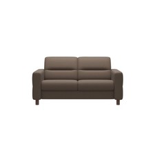 Stressless Fiona Batick Mole Leather & Walnut 2 Seater Sofa RRP £2649