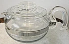PYREX Clear Glass Tea / Coffee Pot Vintage Made in USA 8336-B-6 Cup