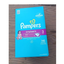 Pampers Cruisers Diapers Size 3 140ct Disposable Unisex 16-28 lbs Multicolor