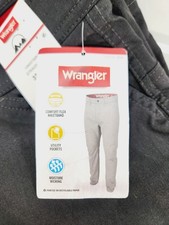 Wrangler Performance Zip Cargo Straight Fit Pants Black 32x30