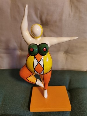 Nana Figur Hommage an Niki de Seint Phalle Molly dicke Frau Skulptur 24cm hoch
